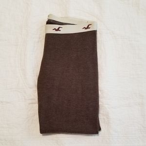 Hollister brown 3/4 length leggings
